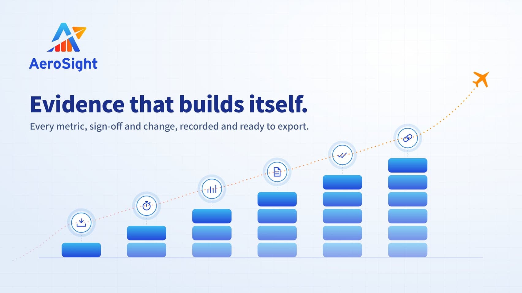 Evidence that builds itself: every metric, sign-off and change, recorded and ready to export